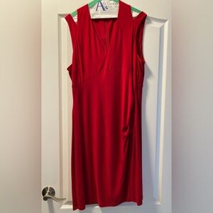 Lauren Ralph Lauren red cocktail dress. Size 18.